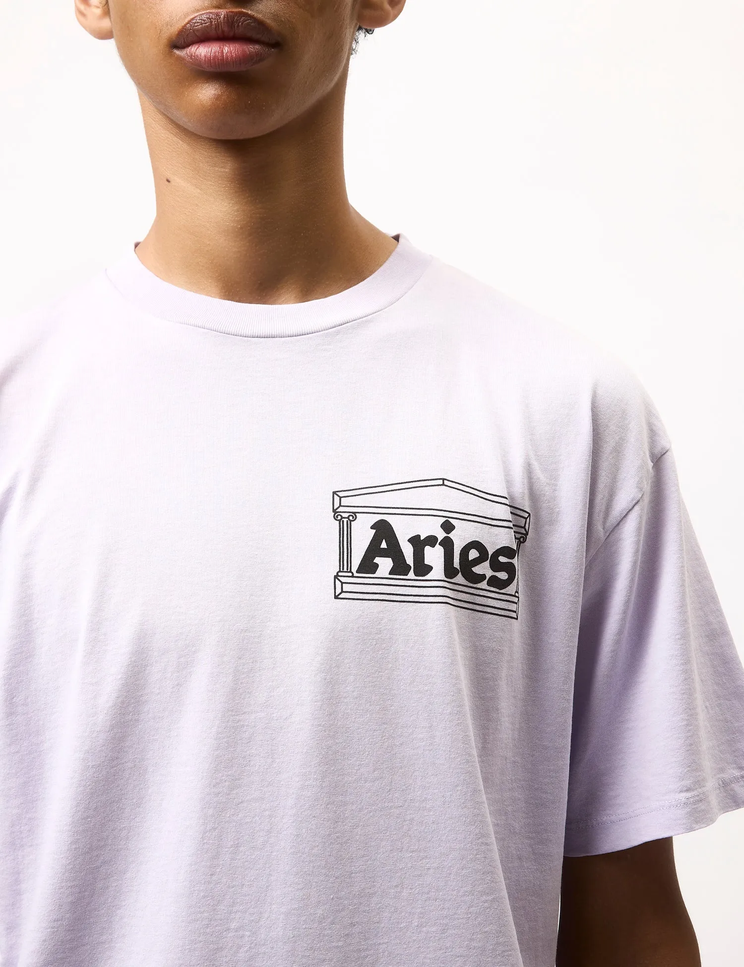 Aries Sunbleached Temple T-Shirt - Purple sold by Article London product image thumbnail 2
