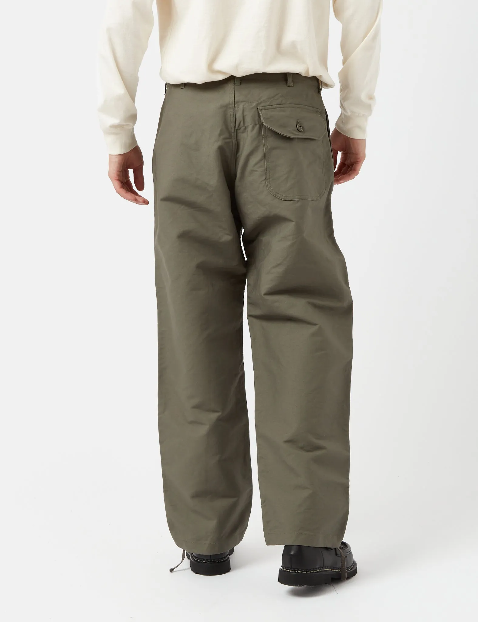 Engineered Garments Deck Pant (Relaxed) - Olive Green sold by Article London product image thumbnail 3