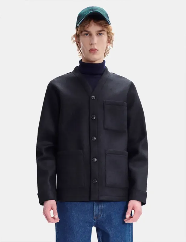 A.P.C. Aurelien Jacket - Dark Navy Blue sold by Article London