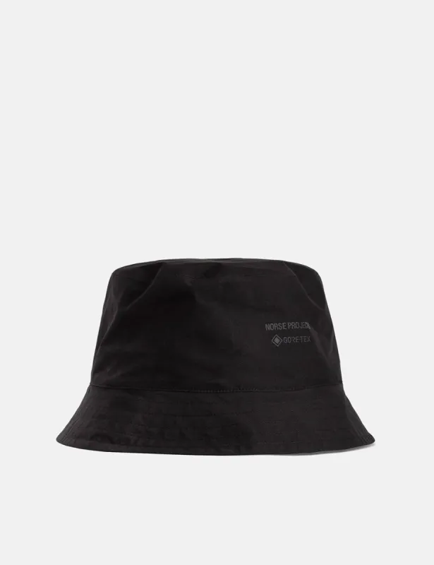 Norse Projects Gore Tex Bucket Hat - Black sold by Article London