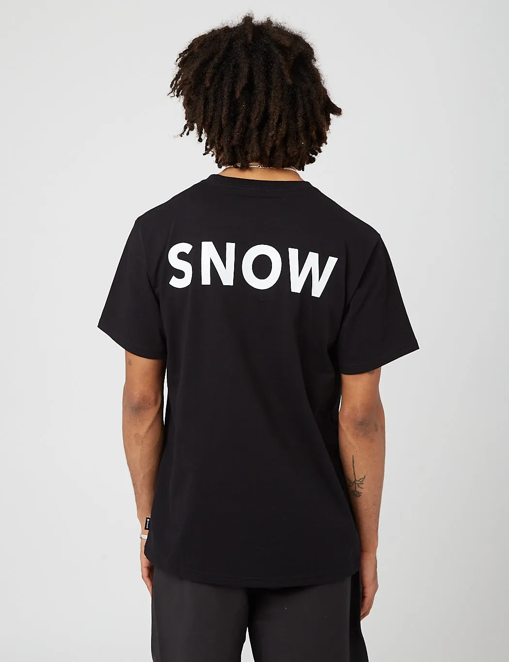 Snow Peak Reflective Printed T-Shirt - Black sold by Article London product image thumbnail 3