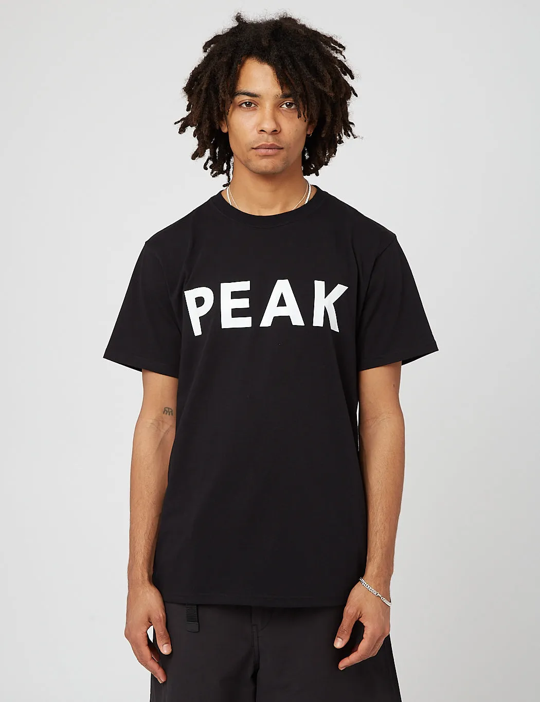 Snow Peak Reflective Printed T-Shirt - Black sold by Article London