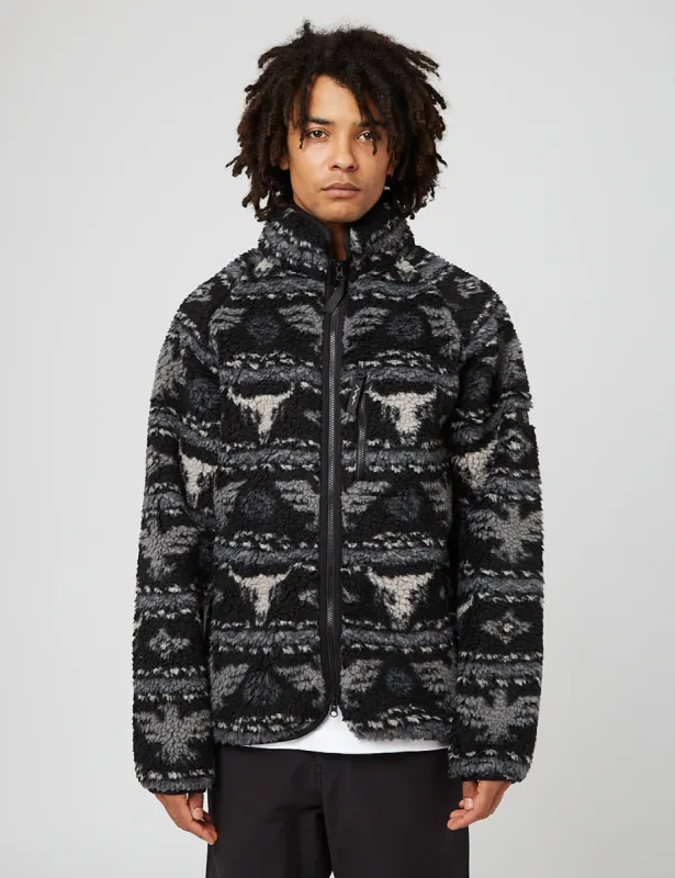 Manastash Archive Gorilla Fleece Jacket - Black sold by Article London
