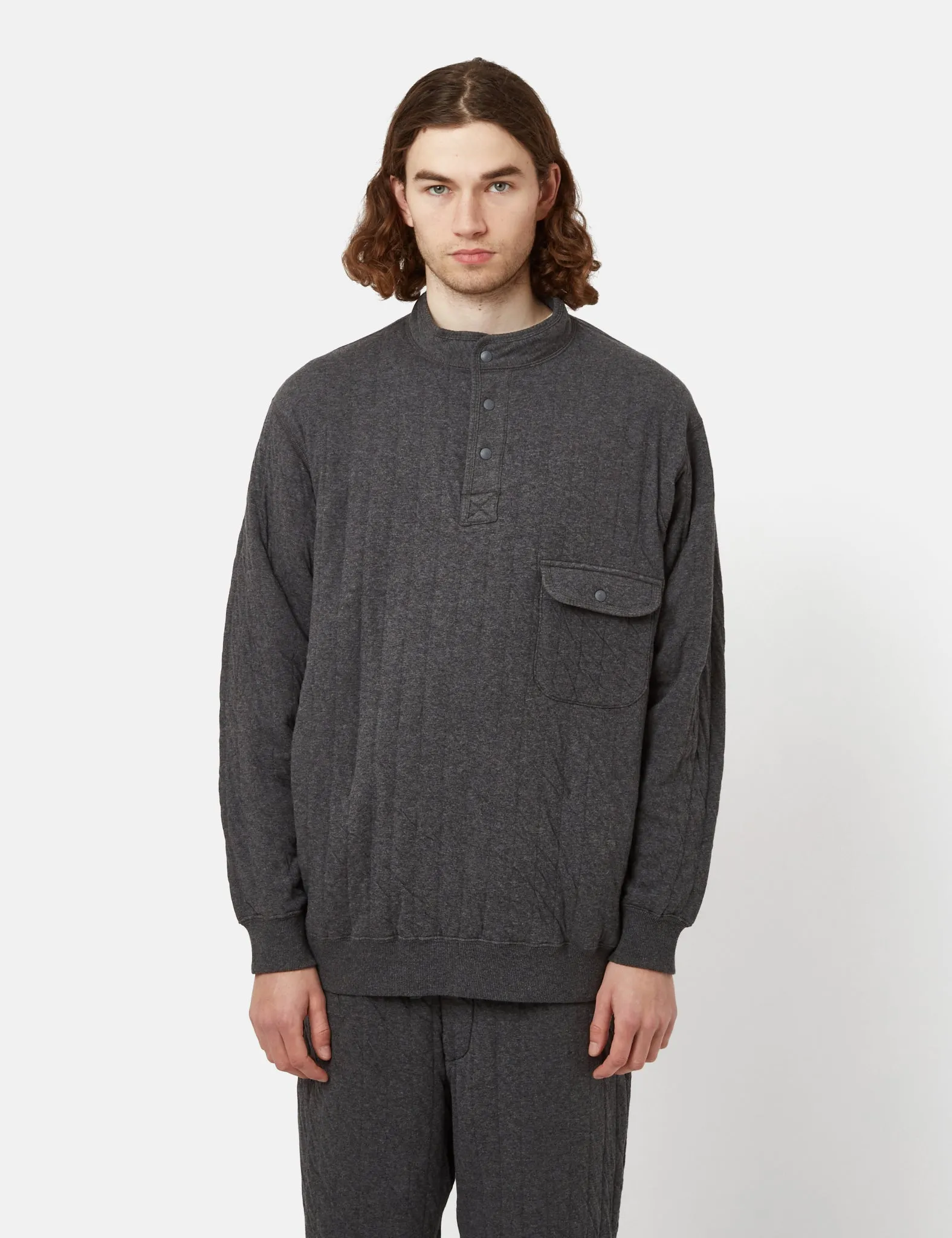 Snow Peak Natural Warm Stretch Pullover - Grey sold by Article London