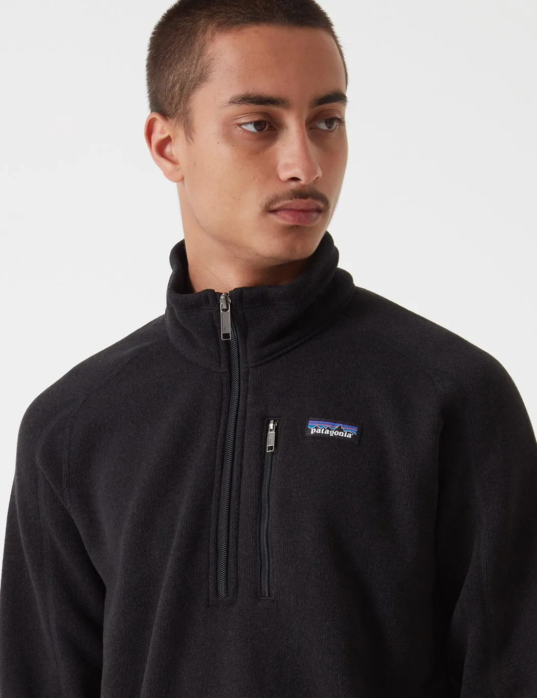 Patagonia Better Sweater 1/4 Zip Sweatshirt - Black sold by Article London product image thumbnail 5