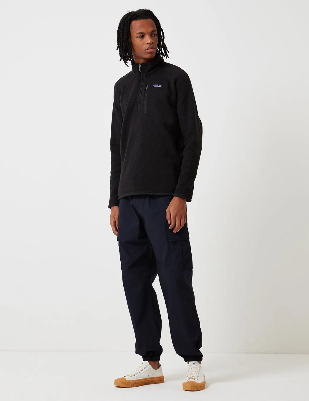 Patagonia Better Sweater 1/4 Zip Sweatshirt - Black sold by Article London product image thumbnail 4