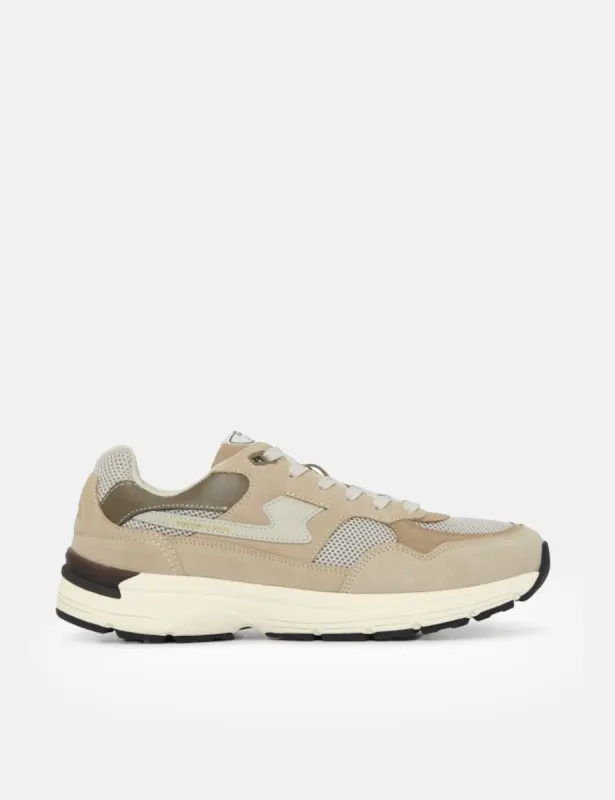 Stepney Workers Club Amiel S-Strike Trainers (Suede Mix) - Sand sold by Article London