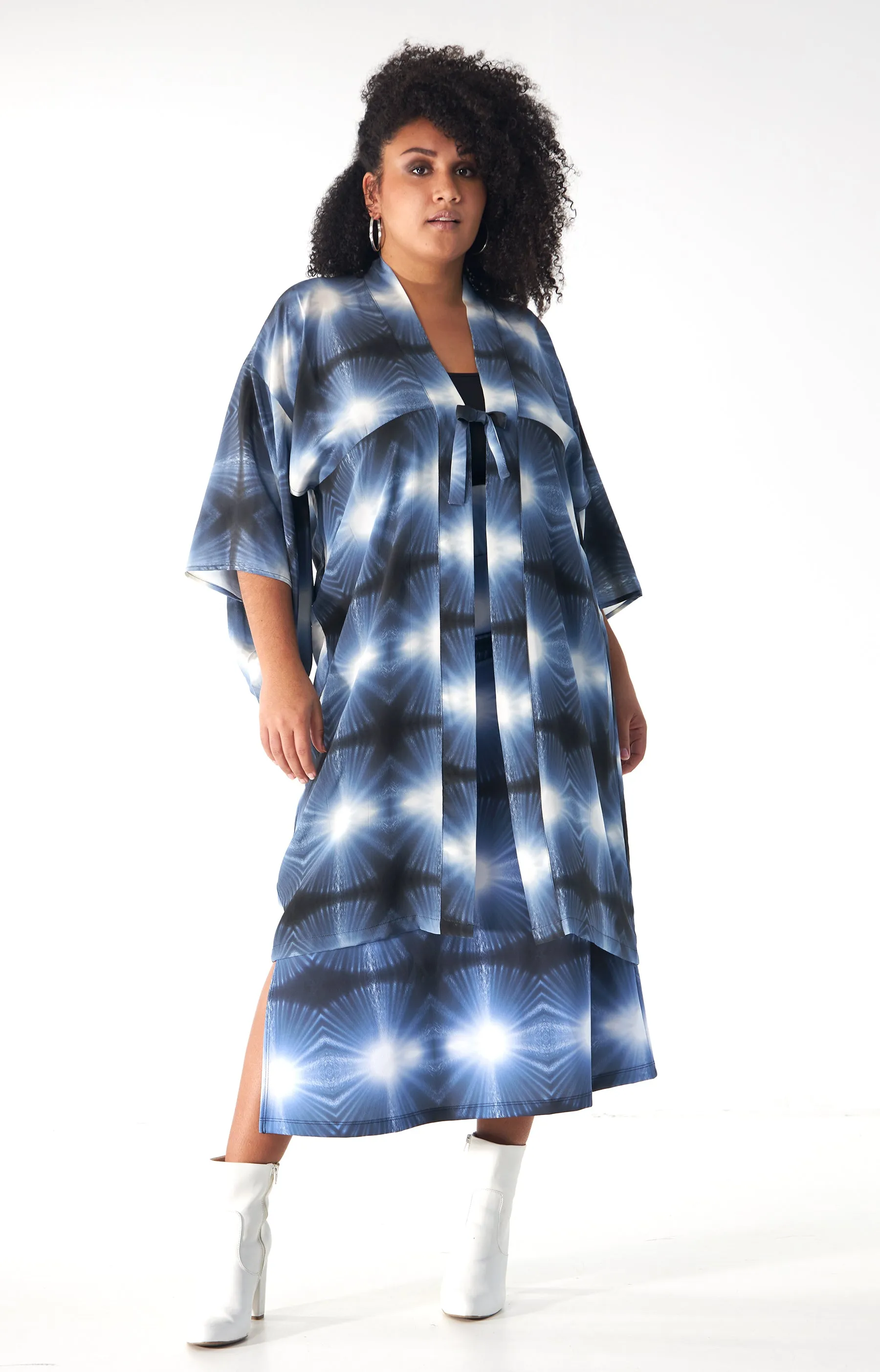 Blue Burst NYC Rain Body Hugging Midi Skirt sold by Babs Boutique product image thumbnail 5