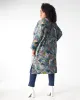 Babs Lush Velvet Robe - Grey Garden Block Print sold by Babs Boutique