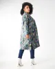 Babs Lush Velvet Robe - Grey Garden Block Print sold by Babs Boutique