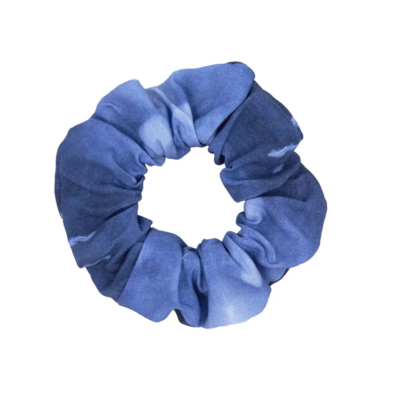 Babs Eco-chic scrunchies - Blue Sky Print, Rayon, Small 4" sold by Babs Boutique