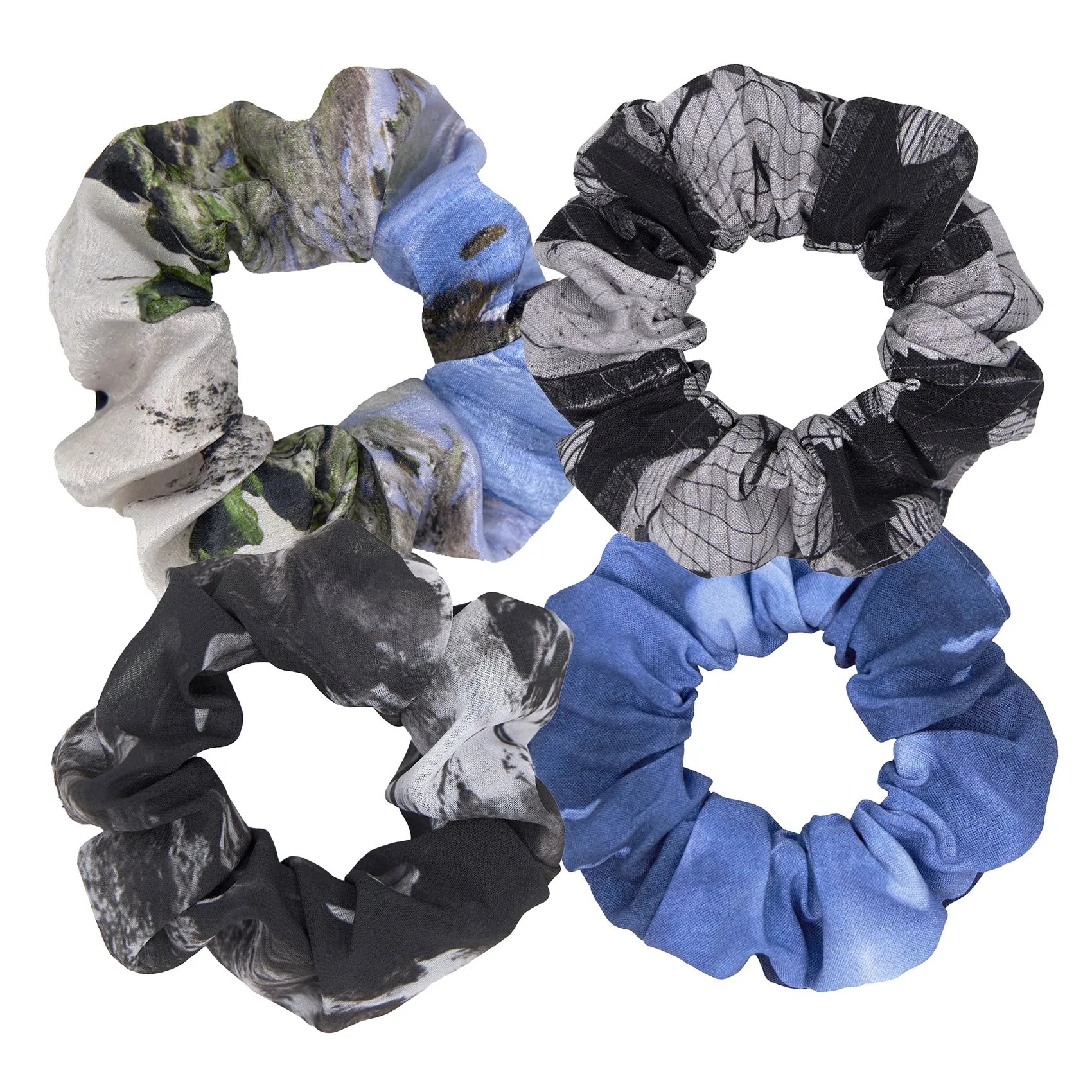 Babs Eco-chic scrunchies - Variety Pack of 4 - Small 4" sold by Babs Boutique