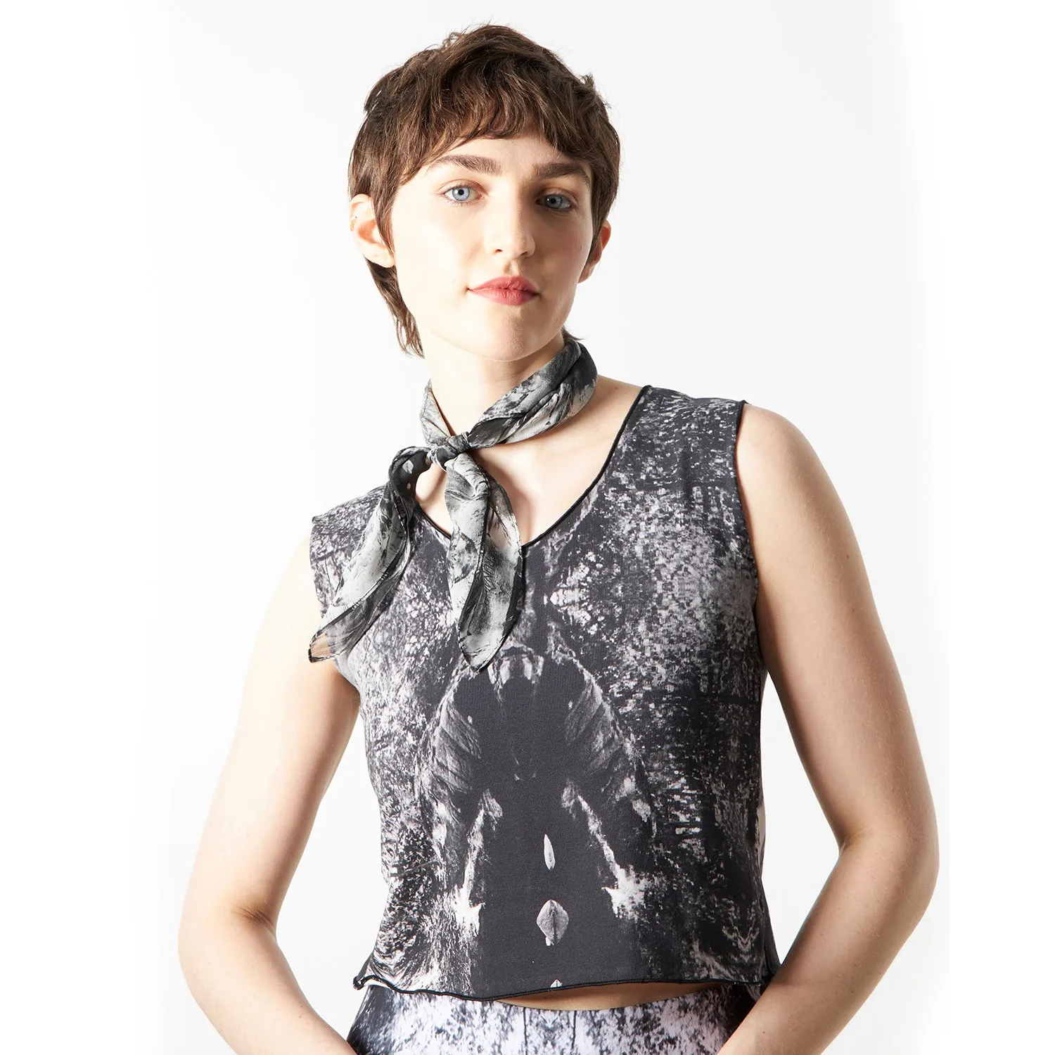 Artisan Silk Georgette Square Scarf (22") sold by Babs Boutique product image thumbnail 5