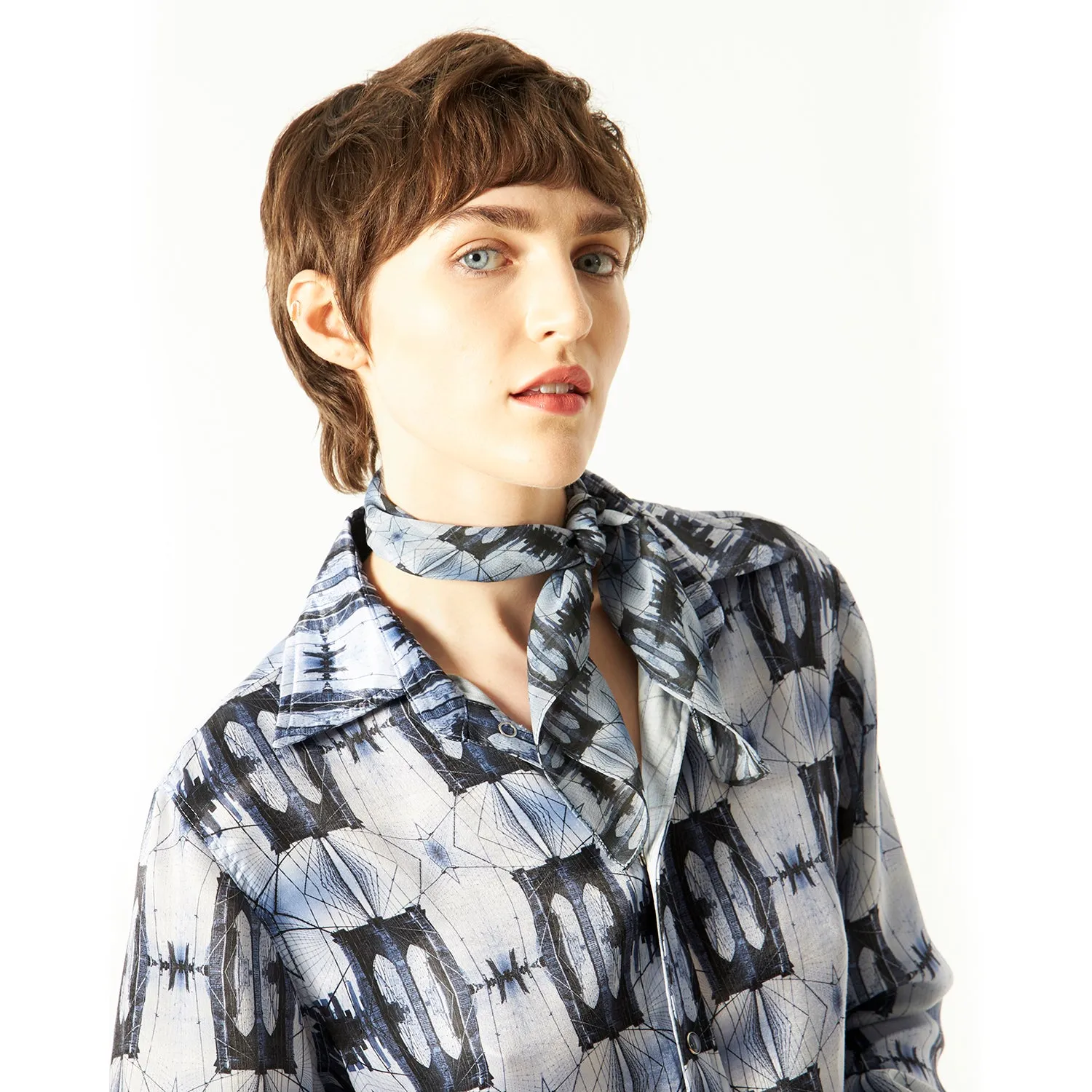 Artisan Silk Georgette Square Scarf (22") sold by Babs Boutique product image thumbnail 2