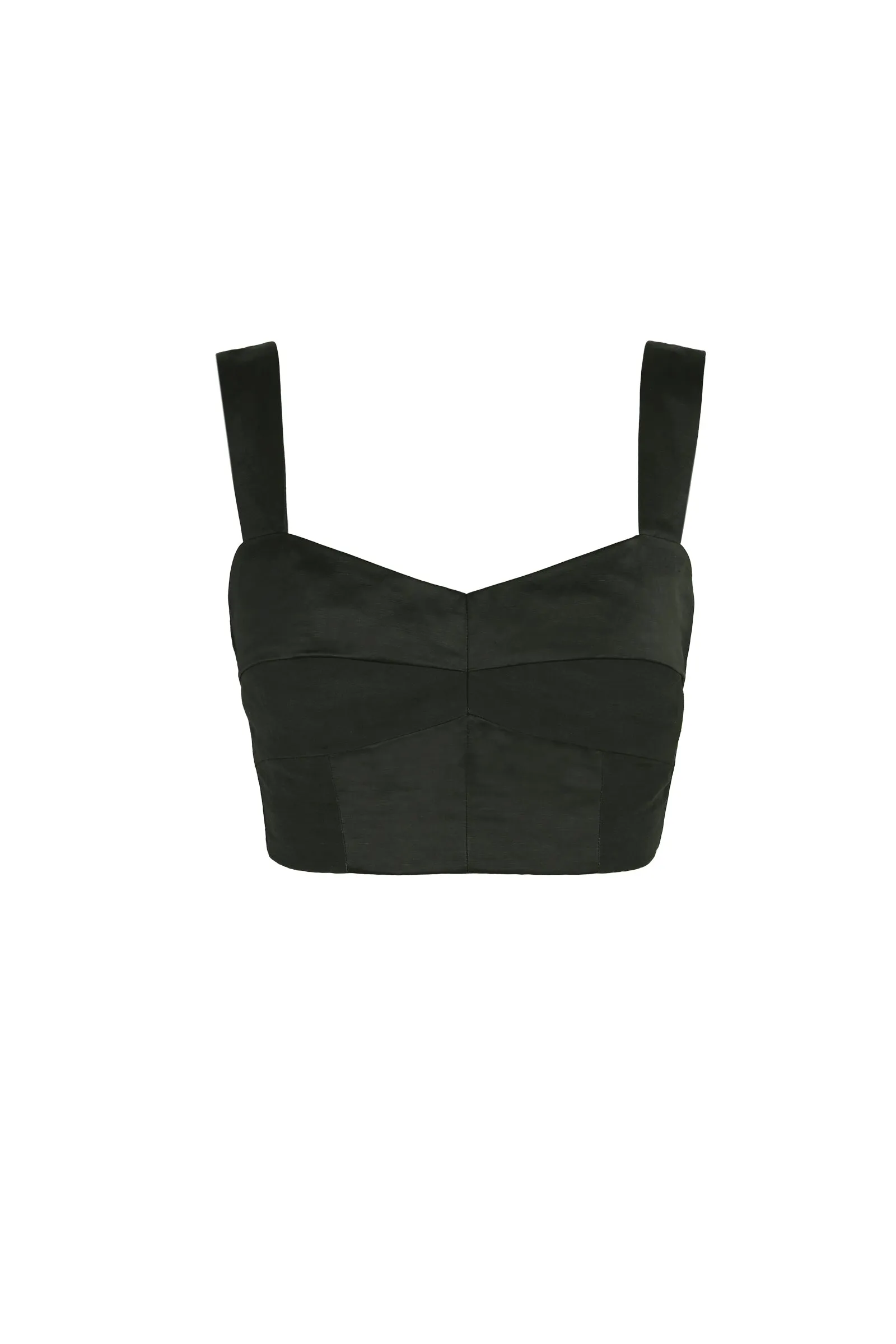 Gloria, top bustier grafito sold by Cortana