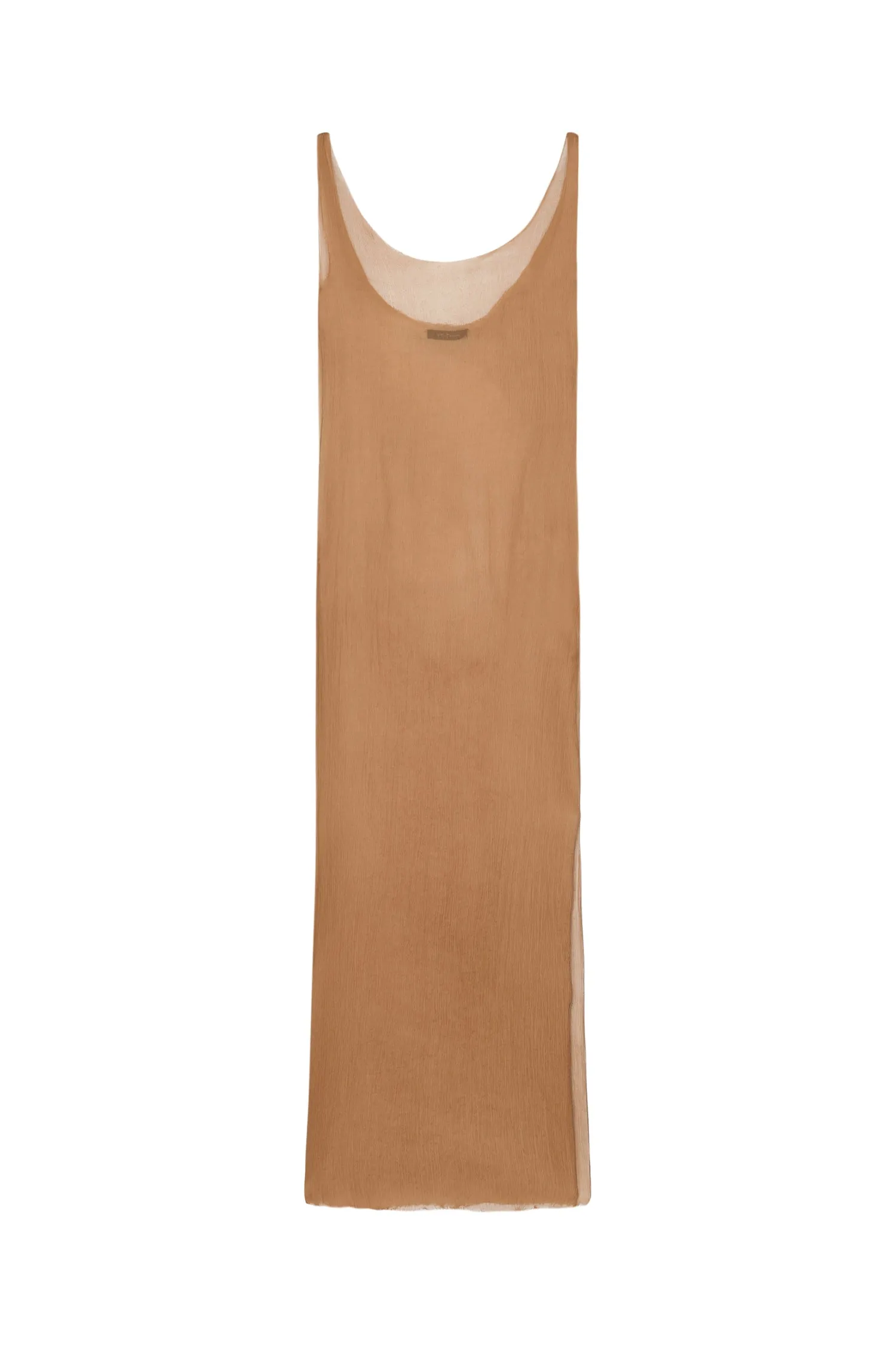 Aura, top de tirantes en seda bronce sold by Cortana