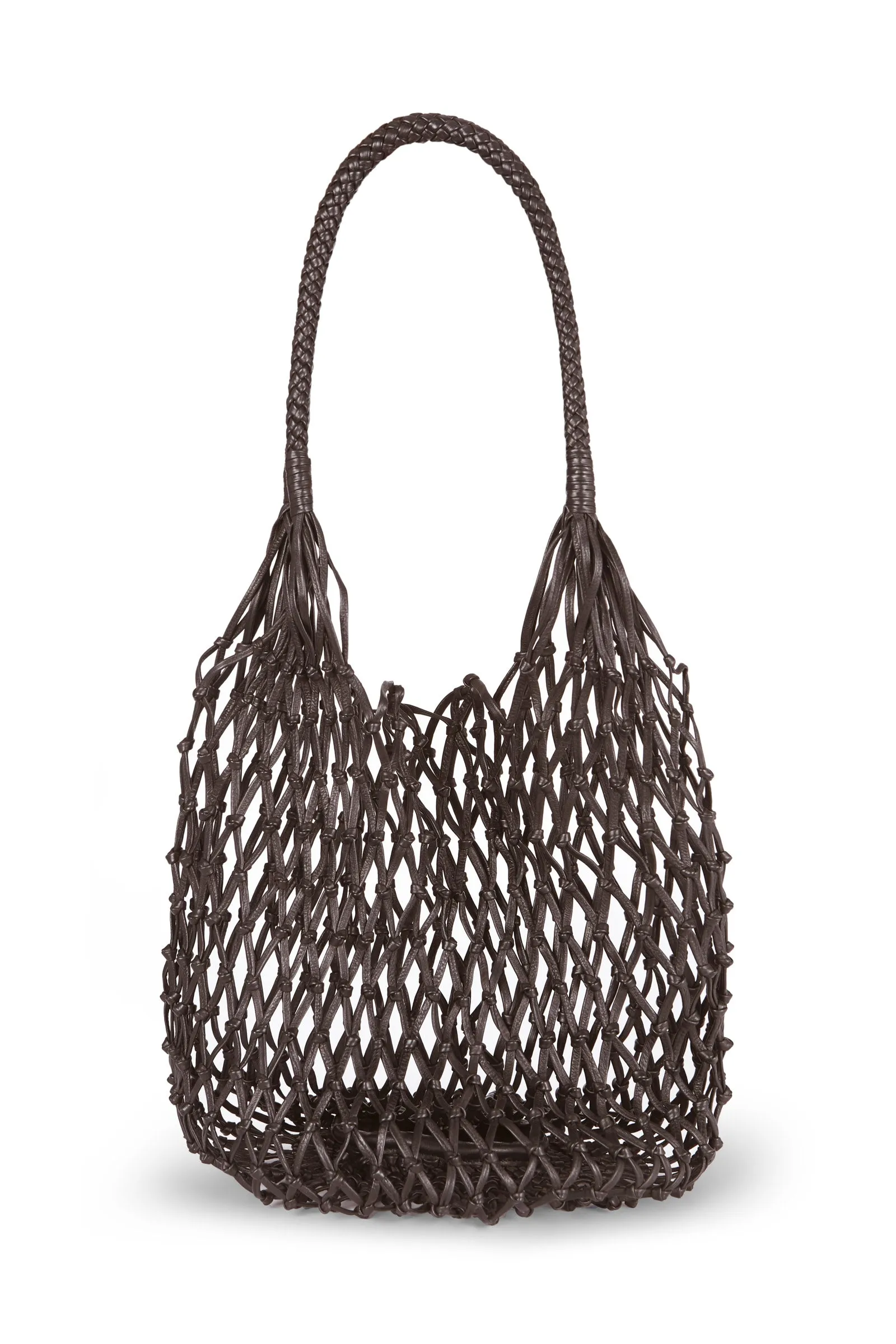 Fishnet, bolso en rejilla de cuero marrón sold by Cortana product image thumbnail 2