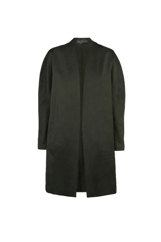 Gloria, chaqueta en lino y viscosa grafito sold by Cortana