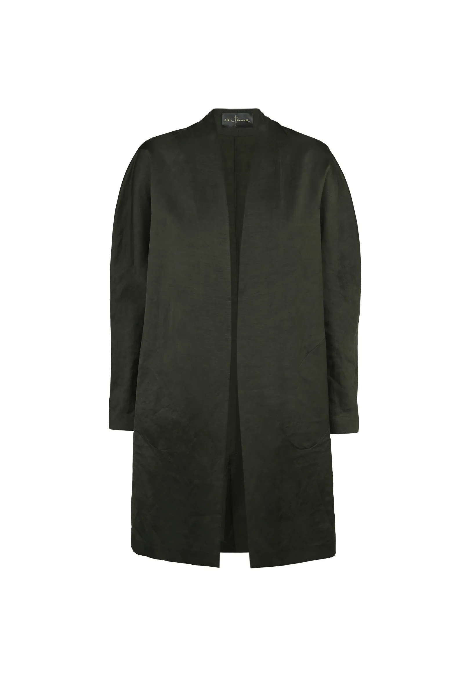 Gloria, chaqueta en lino y viscosa grafito sold by Cortana