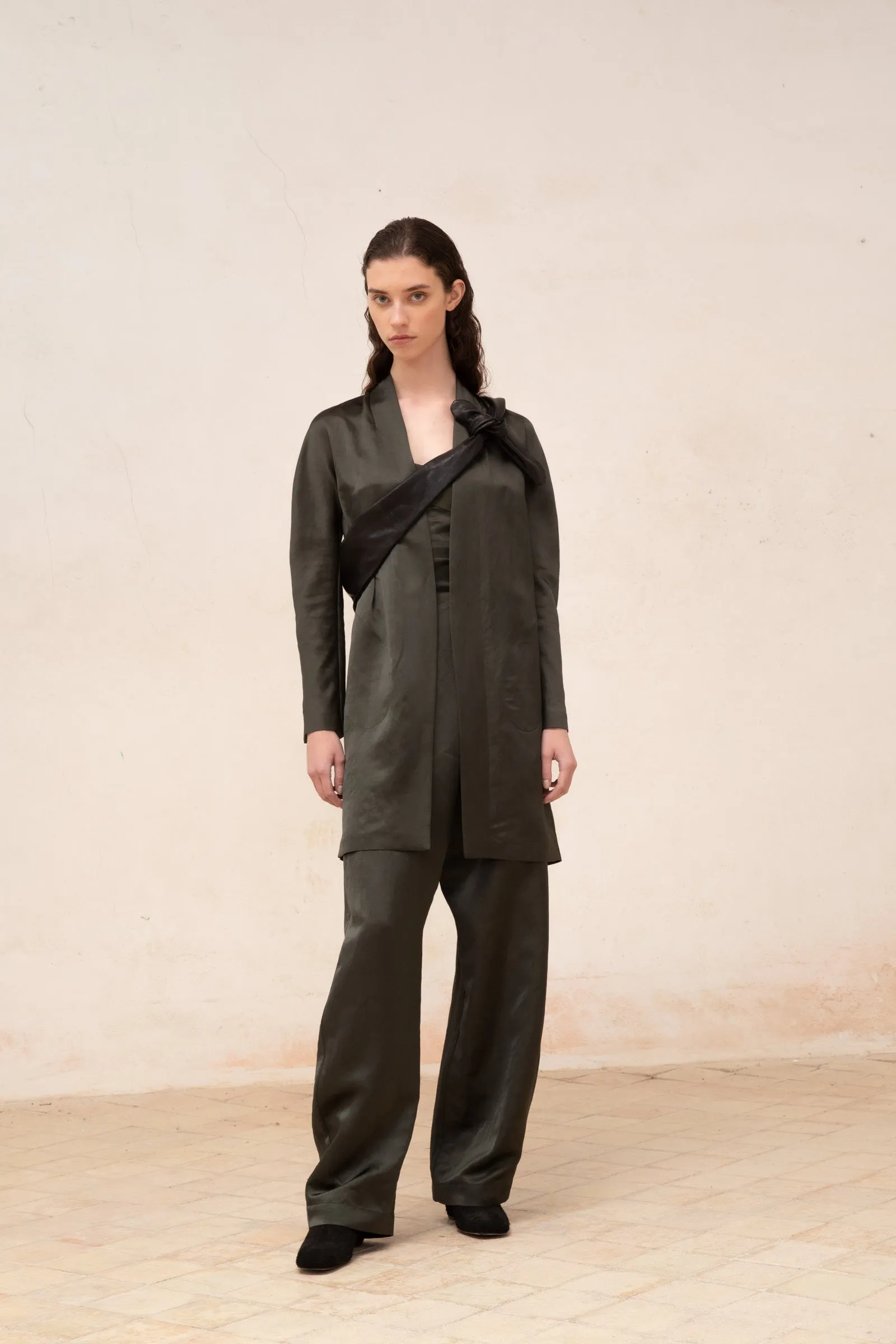 Gloria, chaqueta en lino y viscosa grafito sold by Cortana product image thumbnail 4