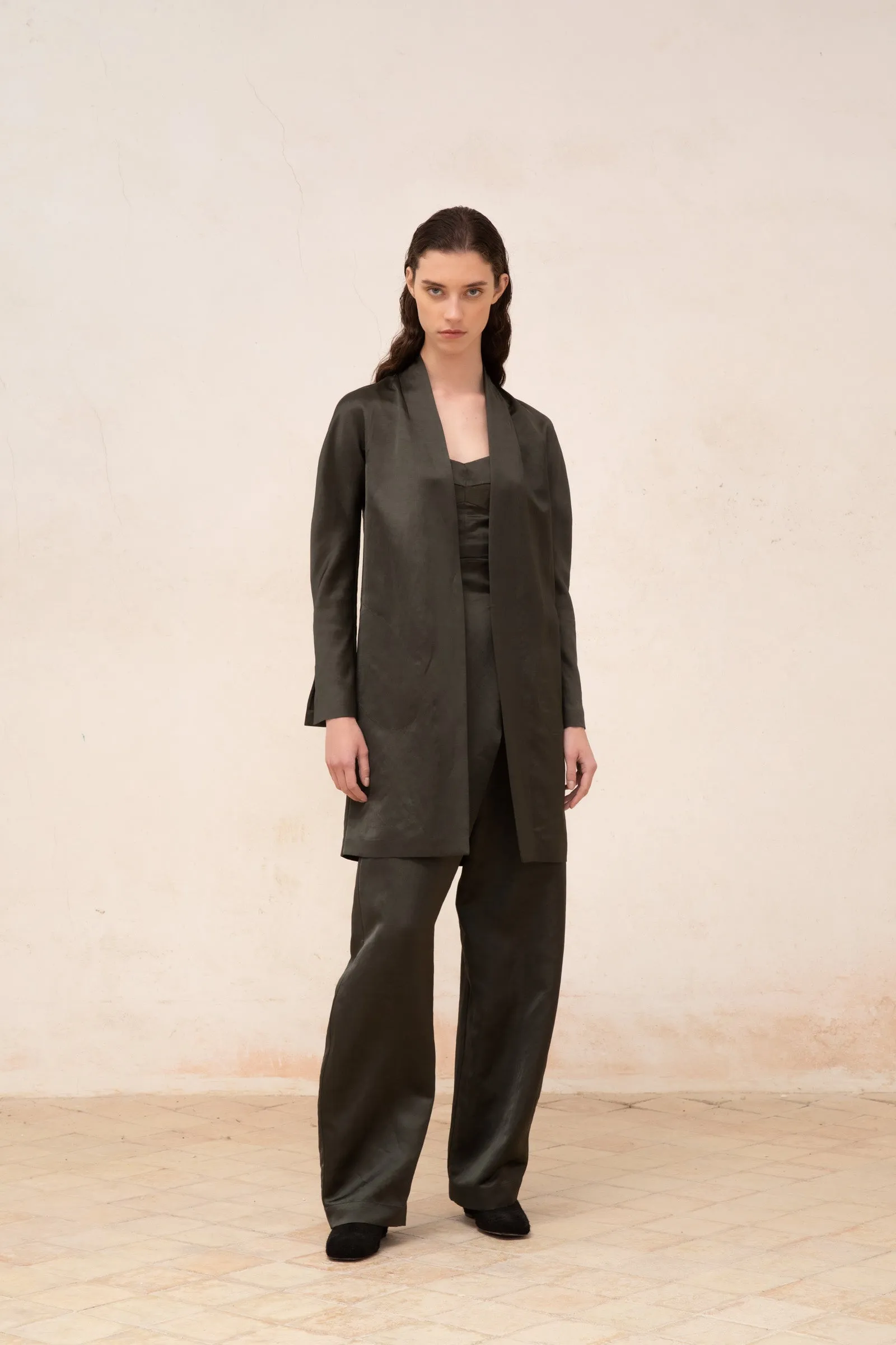 Gloria, chaqueta en lino y viscosa grafito sold by Cortana product image thumbnail 2