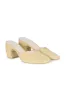 Luna, mule en ante amarillo claro sold by Cortana