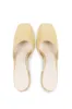 Luna, mule en ante amarillo claro sold by Cortana
