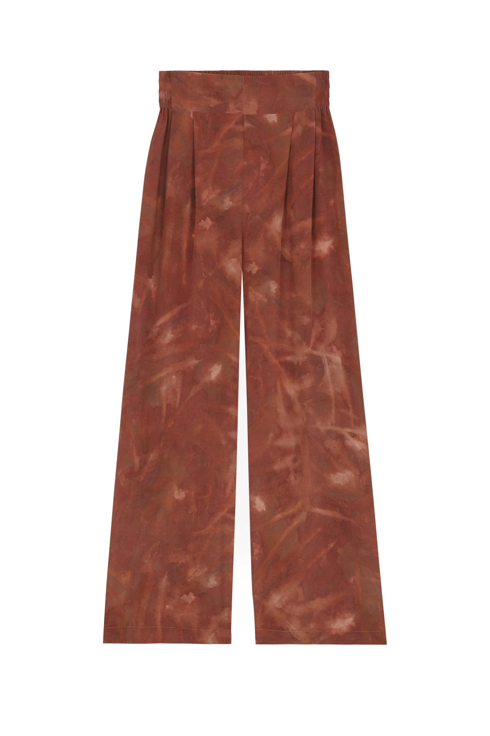 Lisa, pantalón en seda estampada sold by Cortana