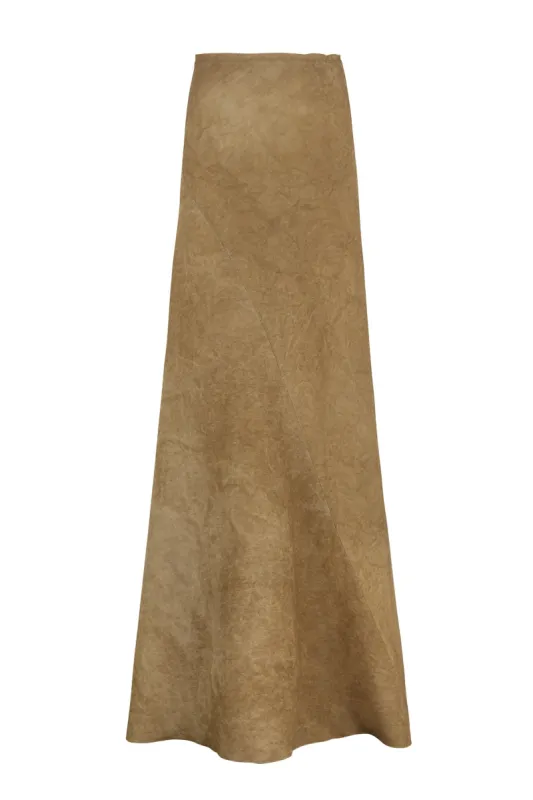 Fan, falda en lino maltinto desert sold by Cortana
