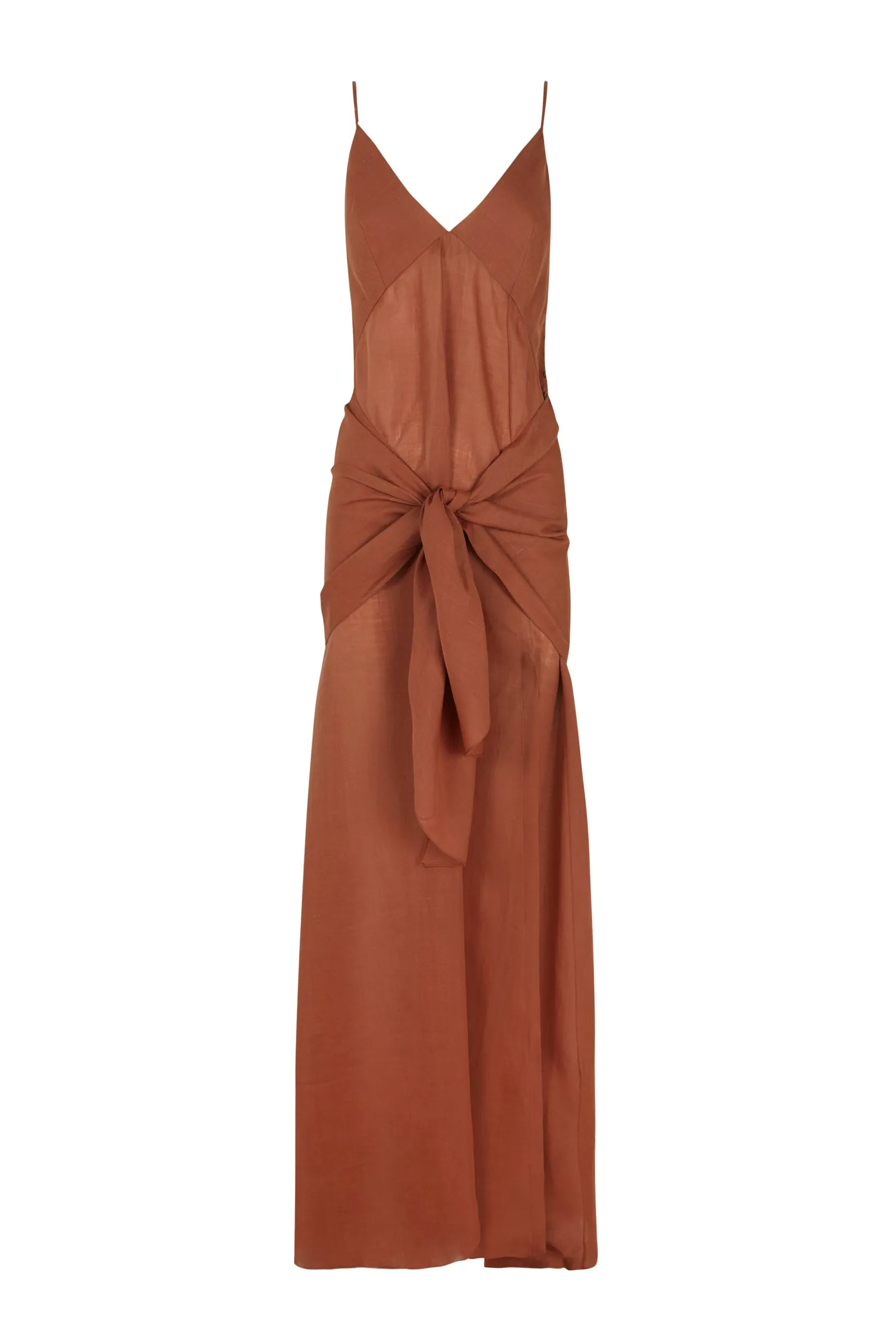 Juliana, vestido en ramio rojo sold by Cortana