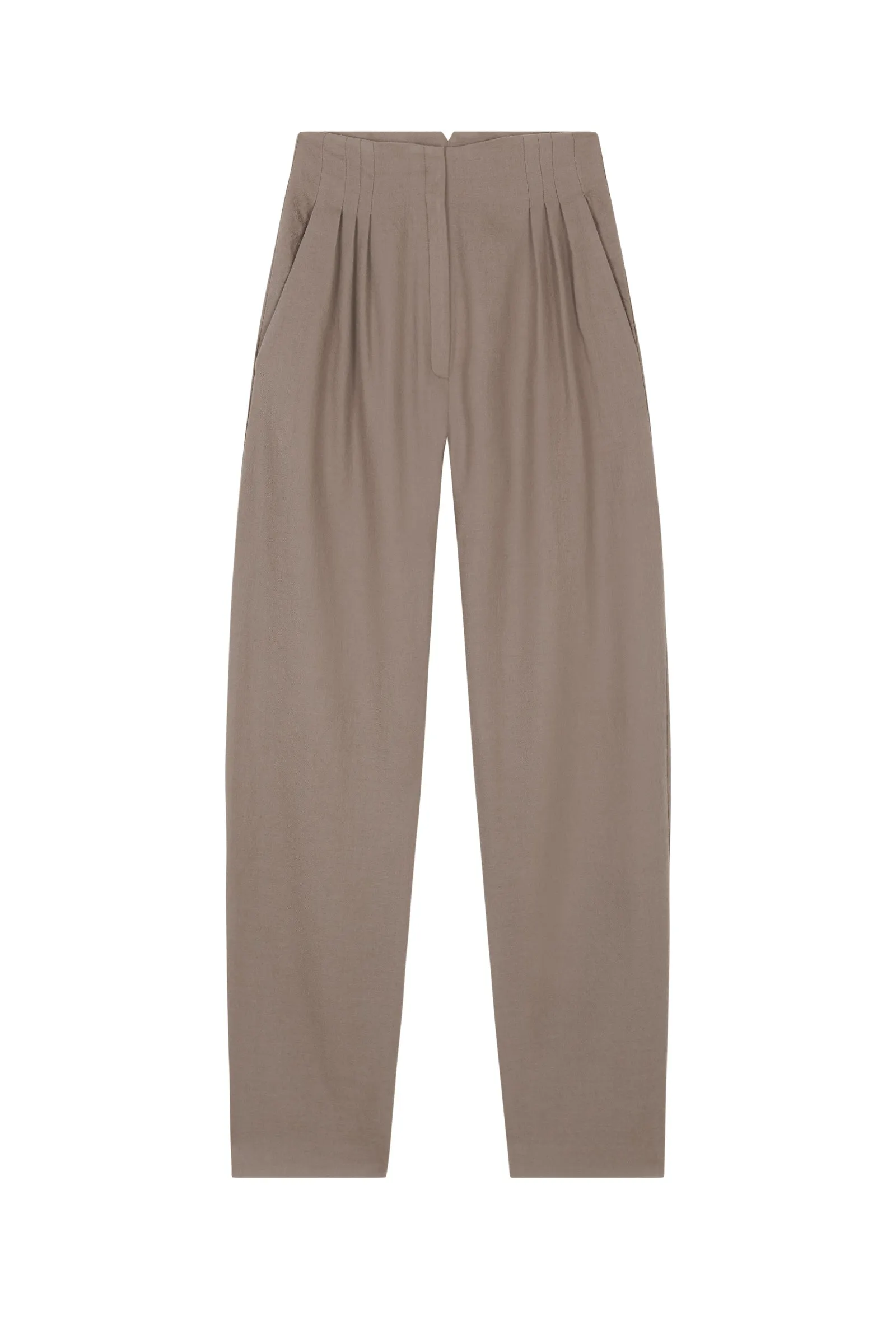 Selma, pantalón en lana virgen visón sold by Cortana