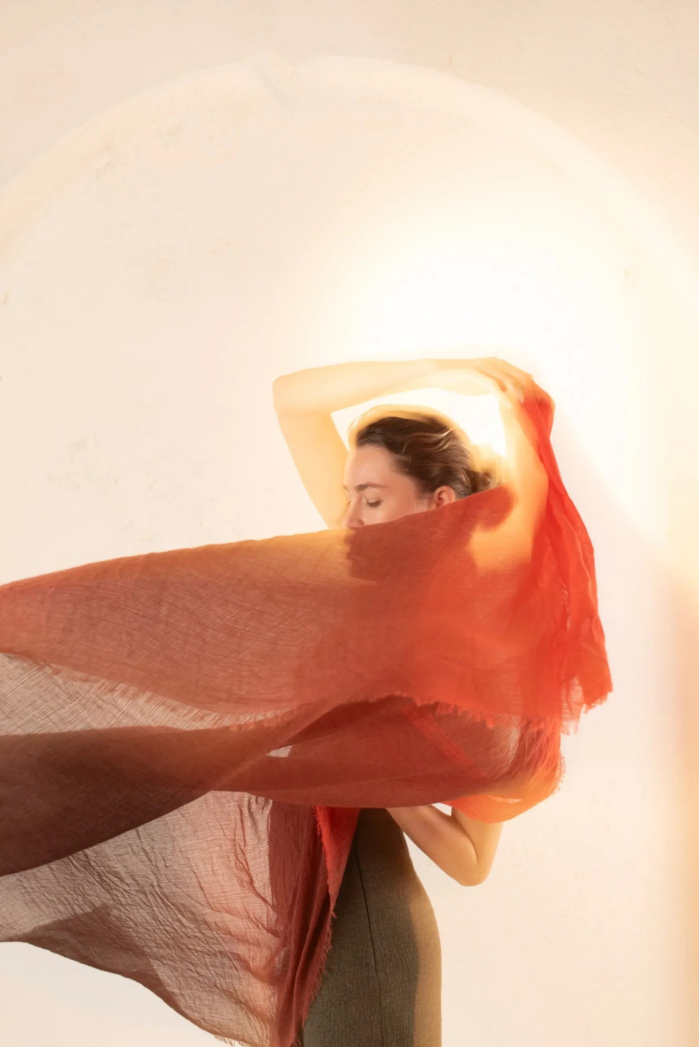 Giuseppe, foulard tricolor granate sold by Cortana product image thumbnail 3