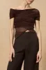 Fania, pantalon en lino y viscosa blueberry sold by Cortana