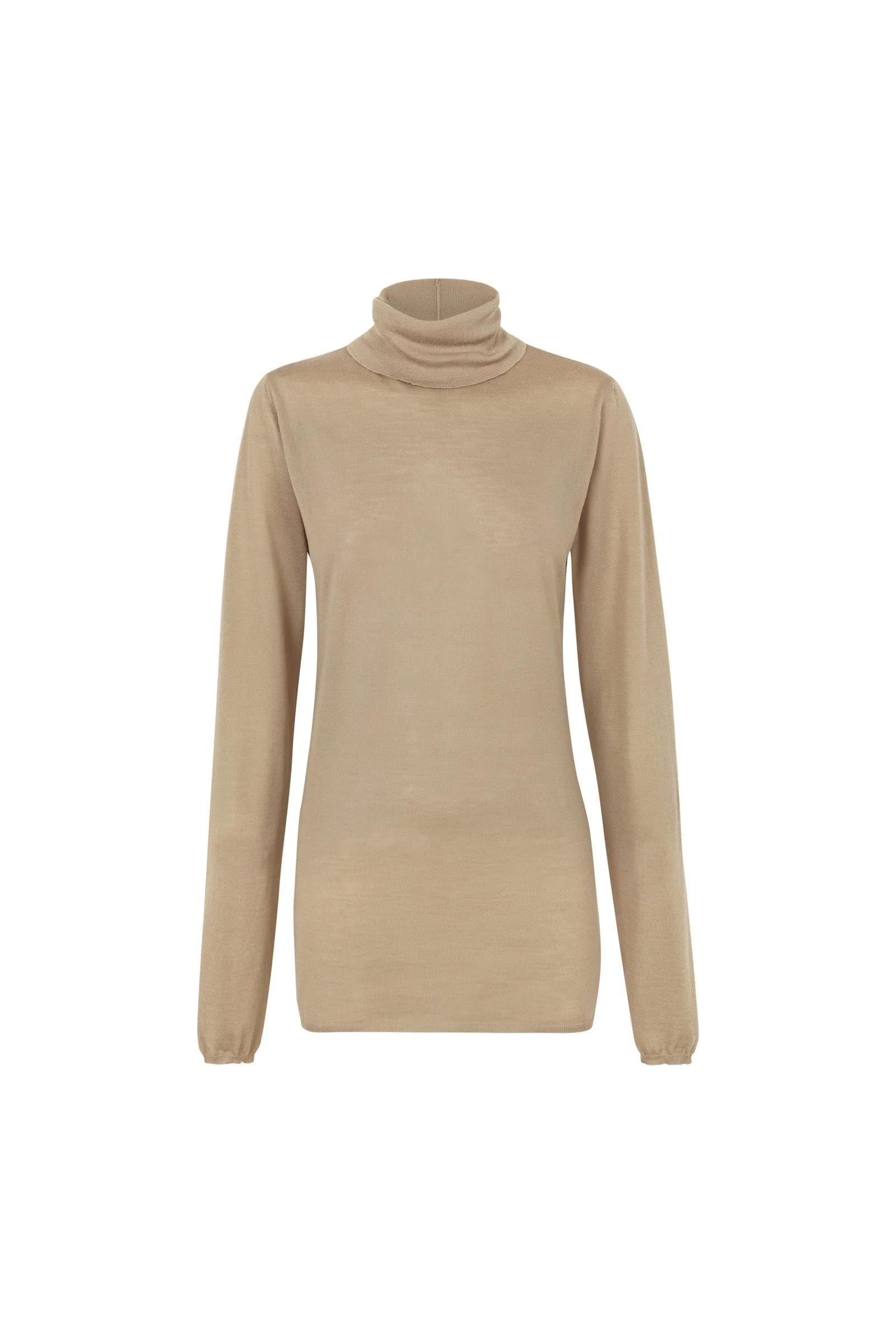 Hano, jersey largo en cachemir beige sold by Cortana