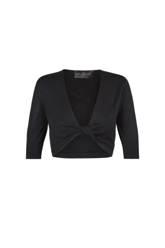Dosha, top en punto de seda negro sold by Cortana