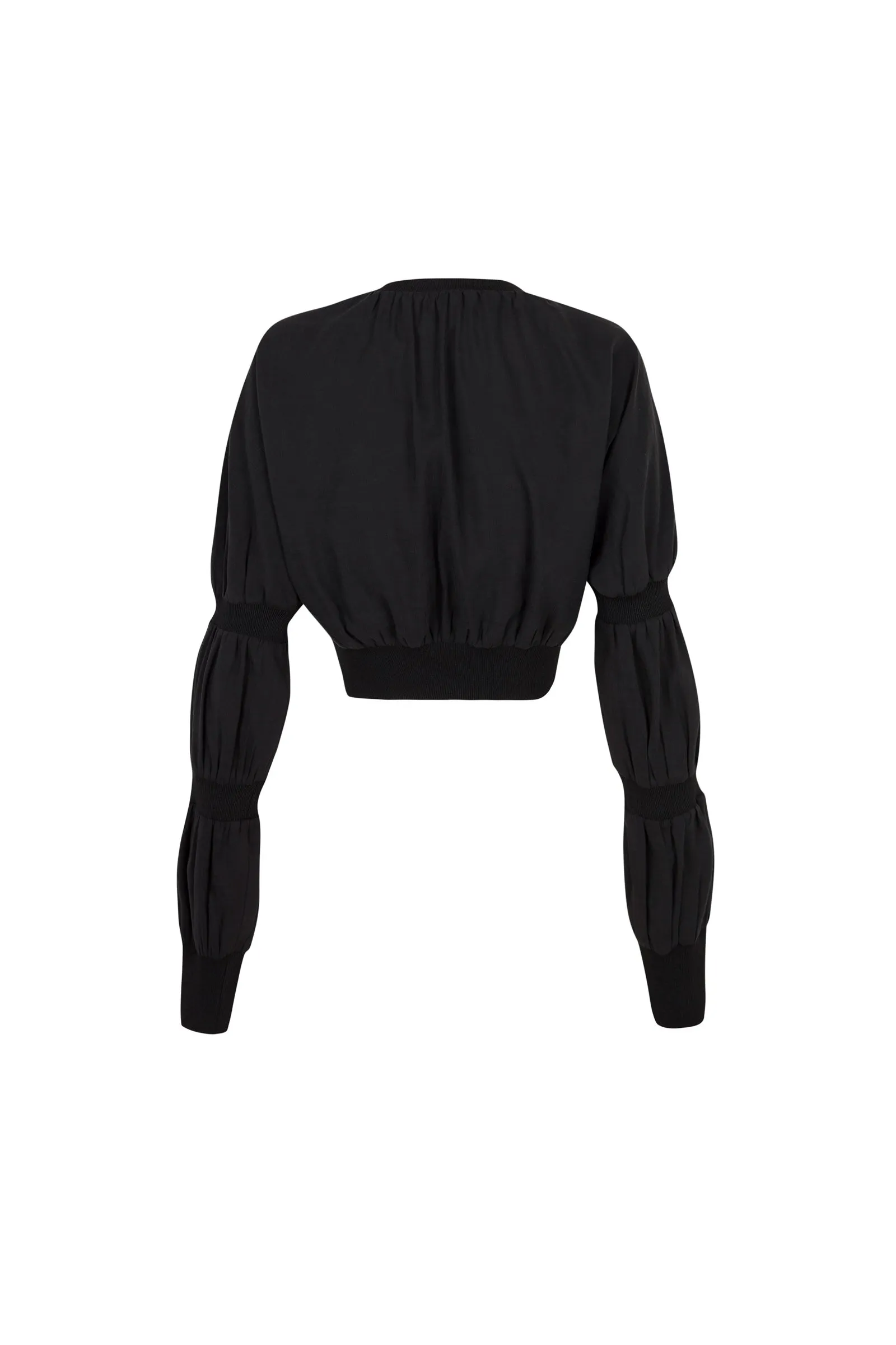 Morgan, crop top en lino y seda gris humo sold by Cortana product image thumbnail 4