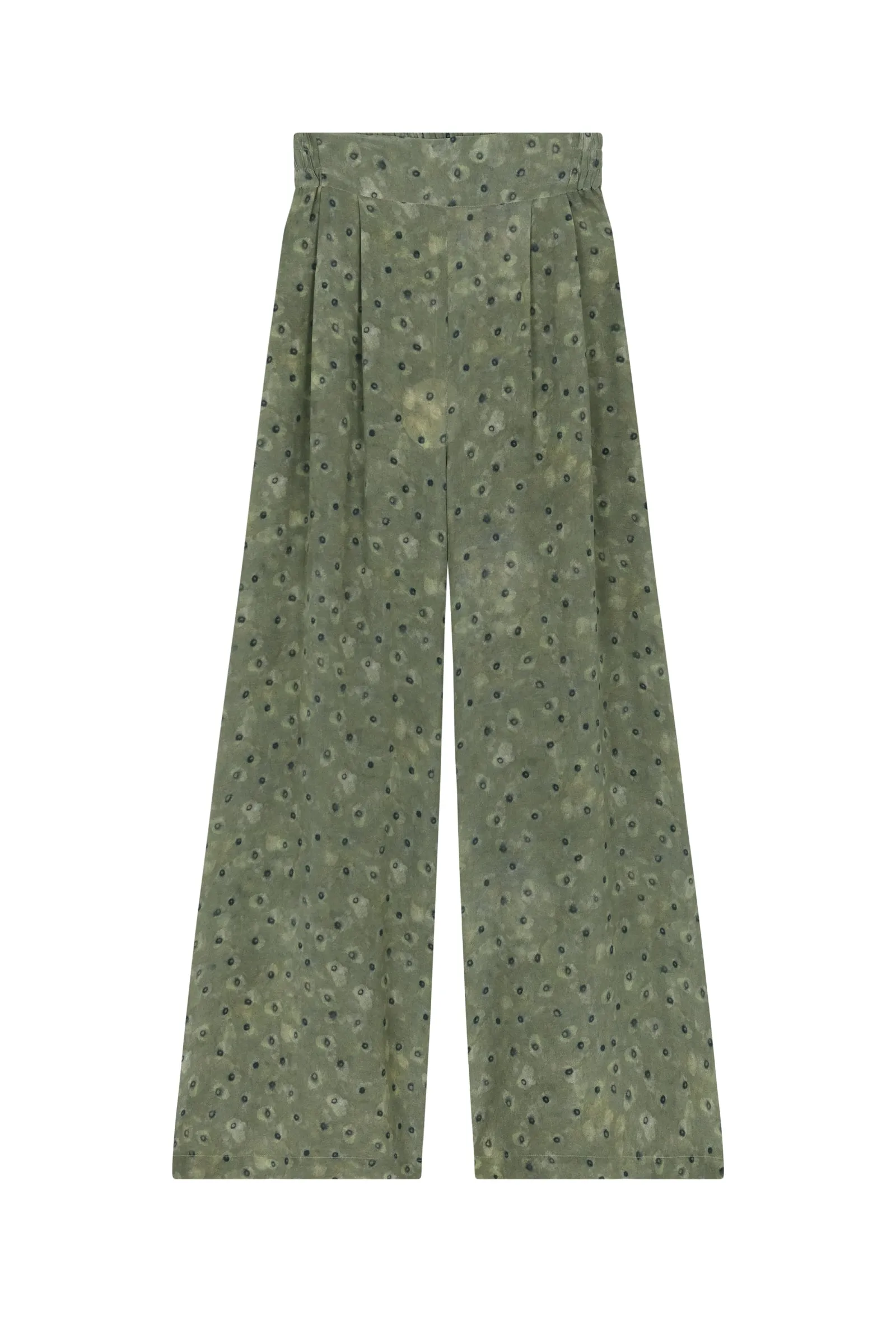 Irina, pantalón en seda estampada sold by Cortana