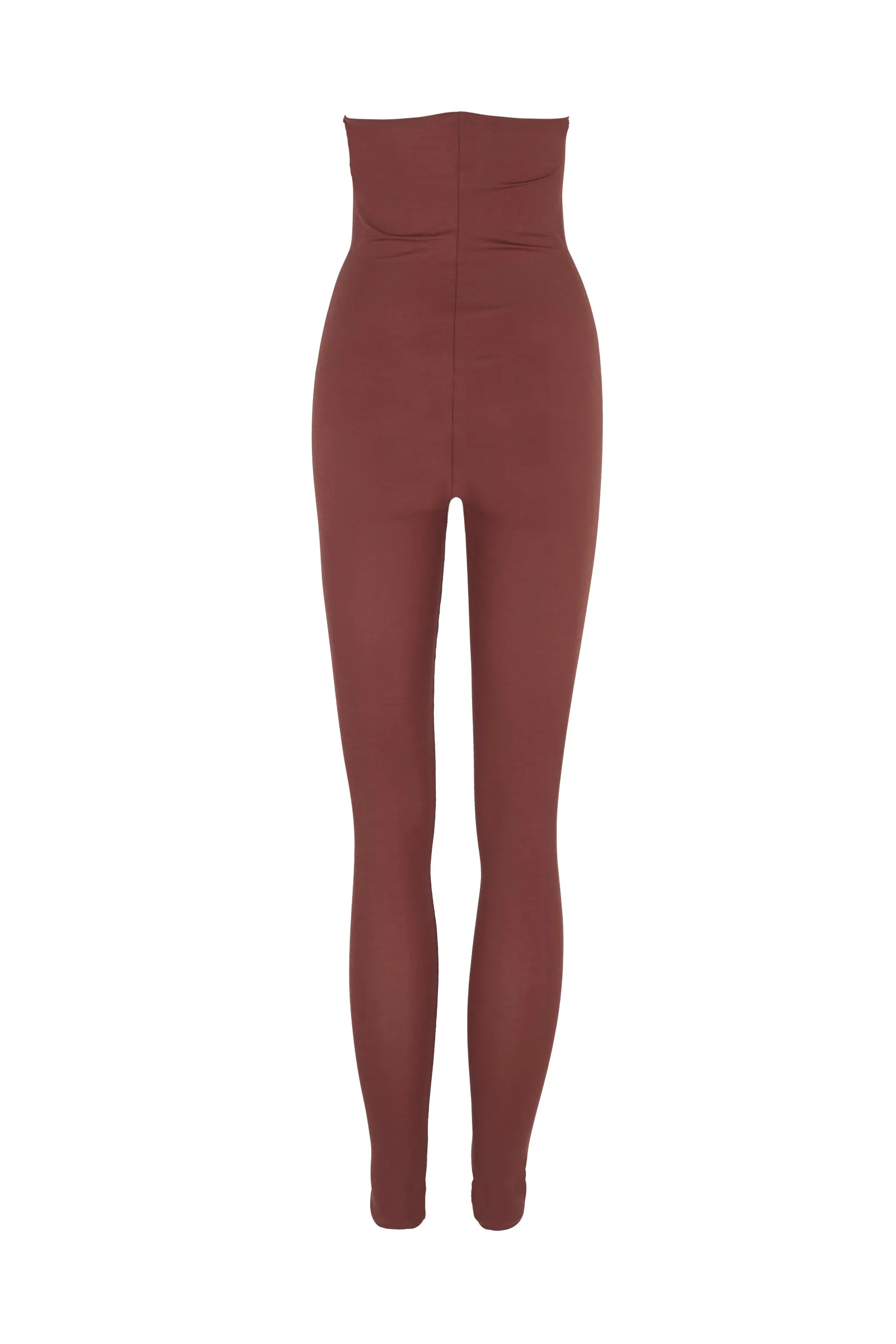 Alice, leggings en cupro stretch granate sold by Cortana product image thumbnail 2