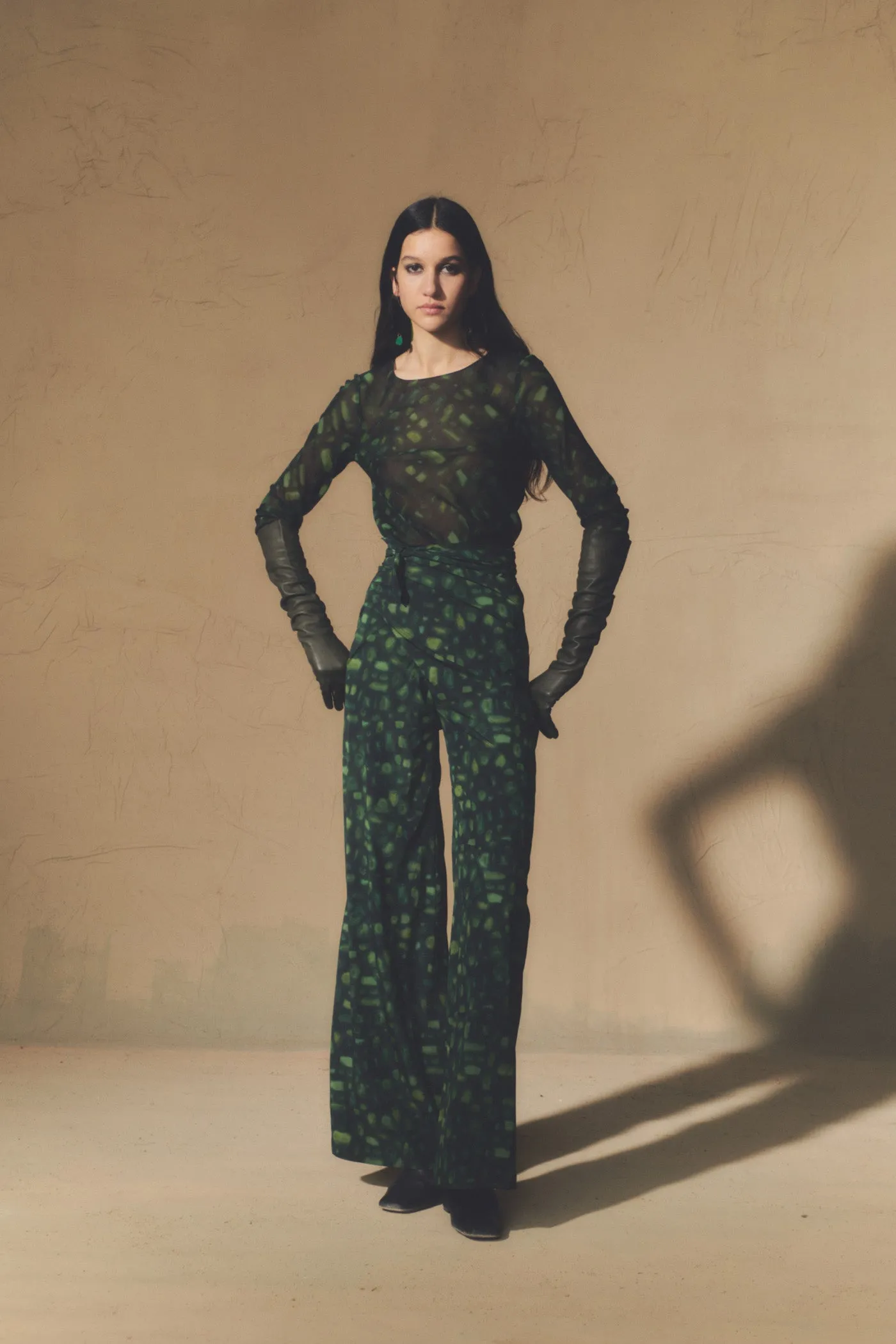 Paris, pantalón en seda sonora print sold by Cortana product image thumbnail 3