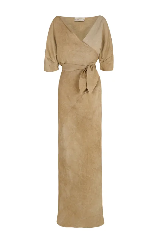 Fan, vestido envolvente desert made by Cortana