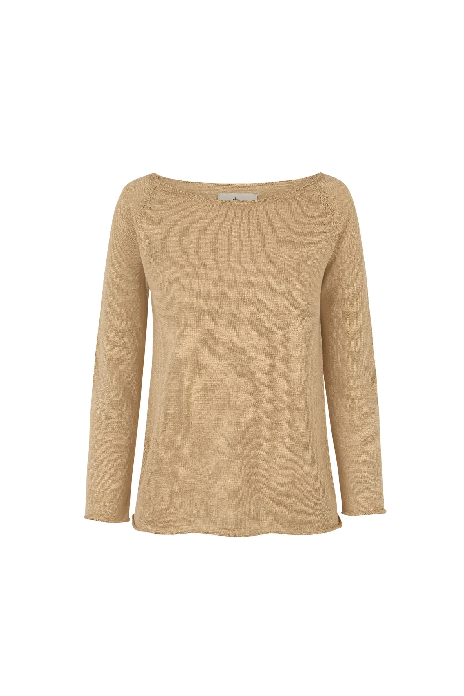 Rinen, jersey en punto de lino beige sold by Cortana
