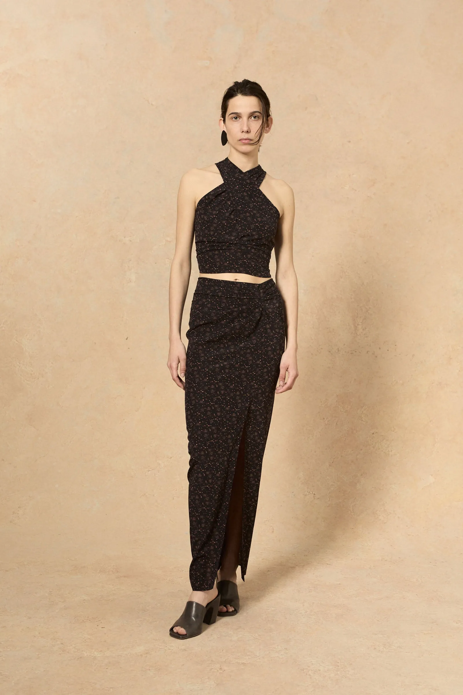 Iman, top en seda stretch hedy print sold by Cortana product image thumbnail 3