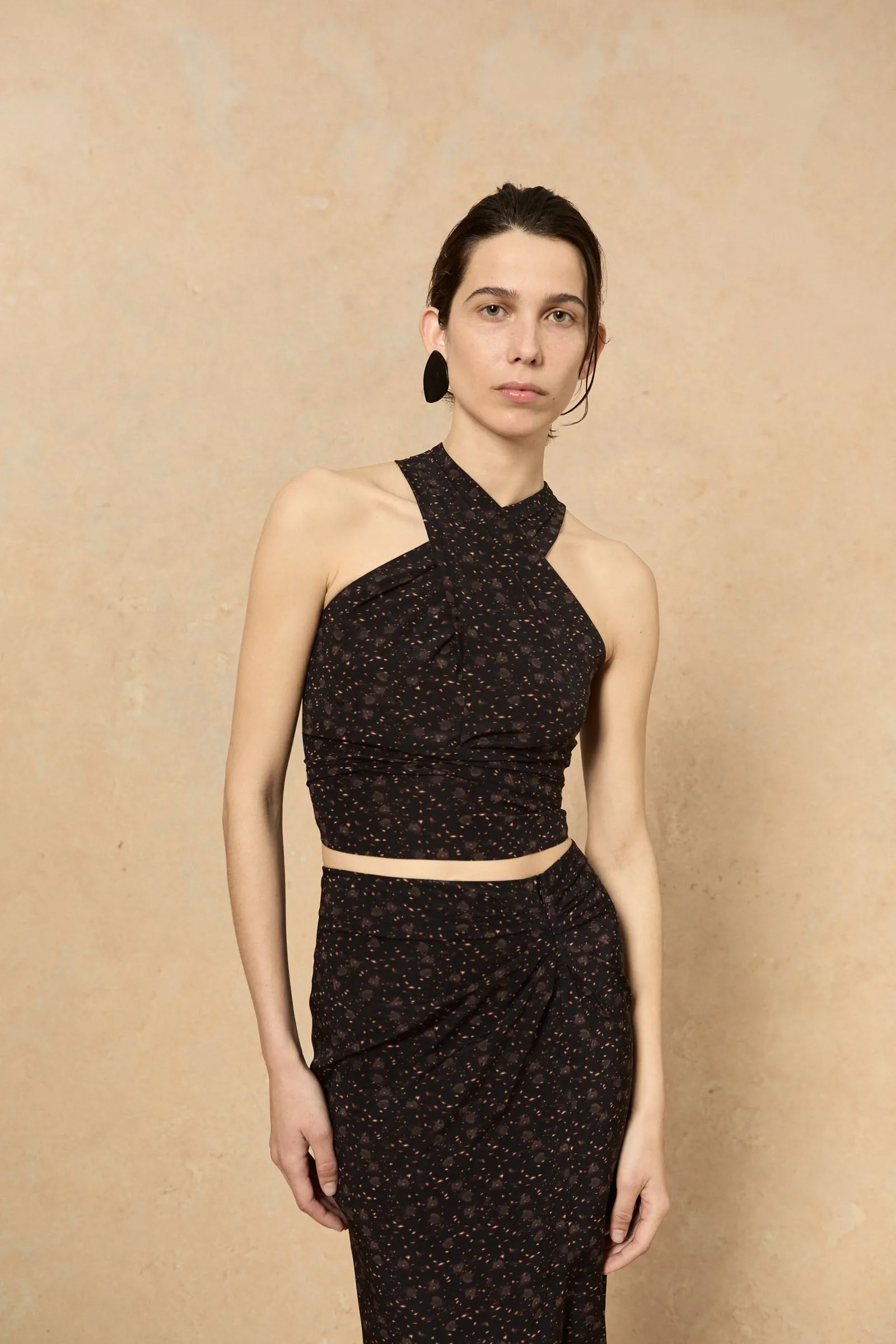 Iman, top en seda stretch hedy print sold by Cortana product image thumbnail 2