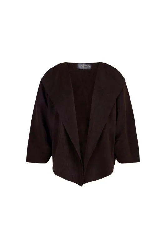 Arco, chaqueta en lino y cupro burdeos sold by Cortana