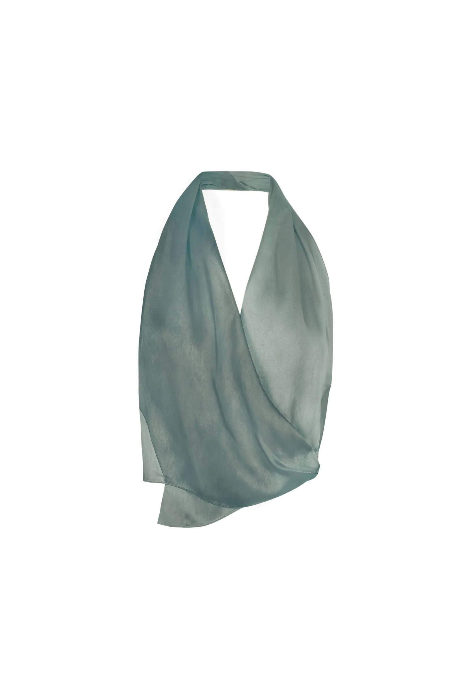 Etna, top en seda maltinto jade sold by Cortana