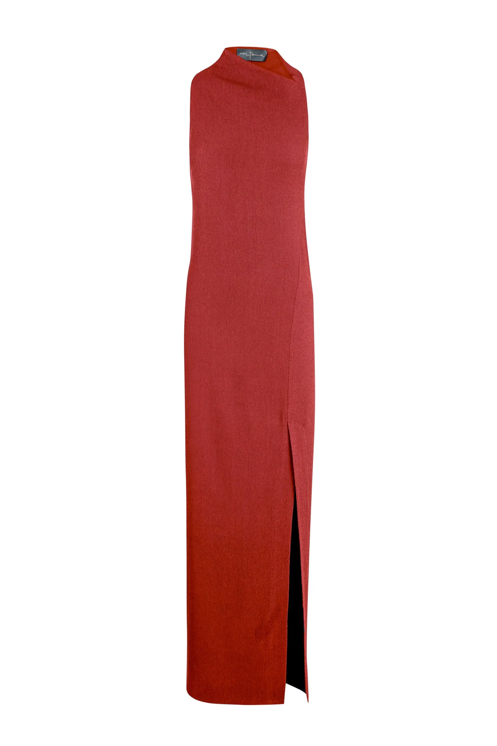 Fiona, vestido entallado rojo carmin sold by Cortana