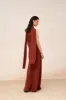 Sabrina, falda en seda stretch granate sold by Cortana