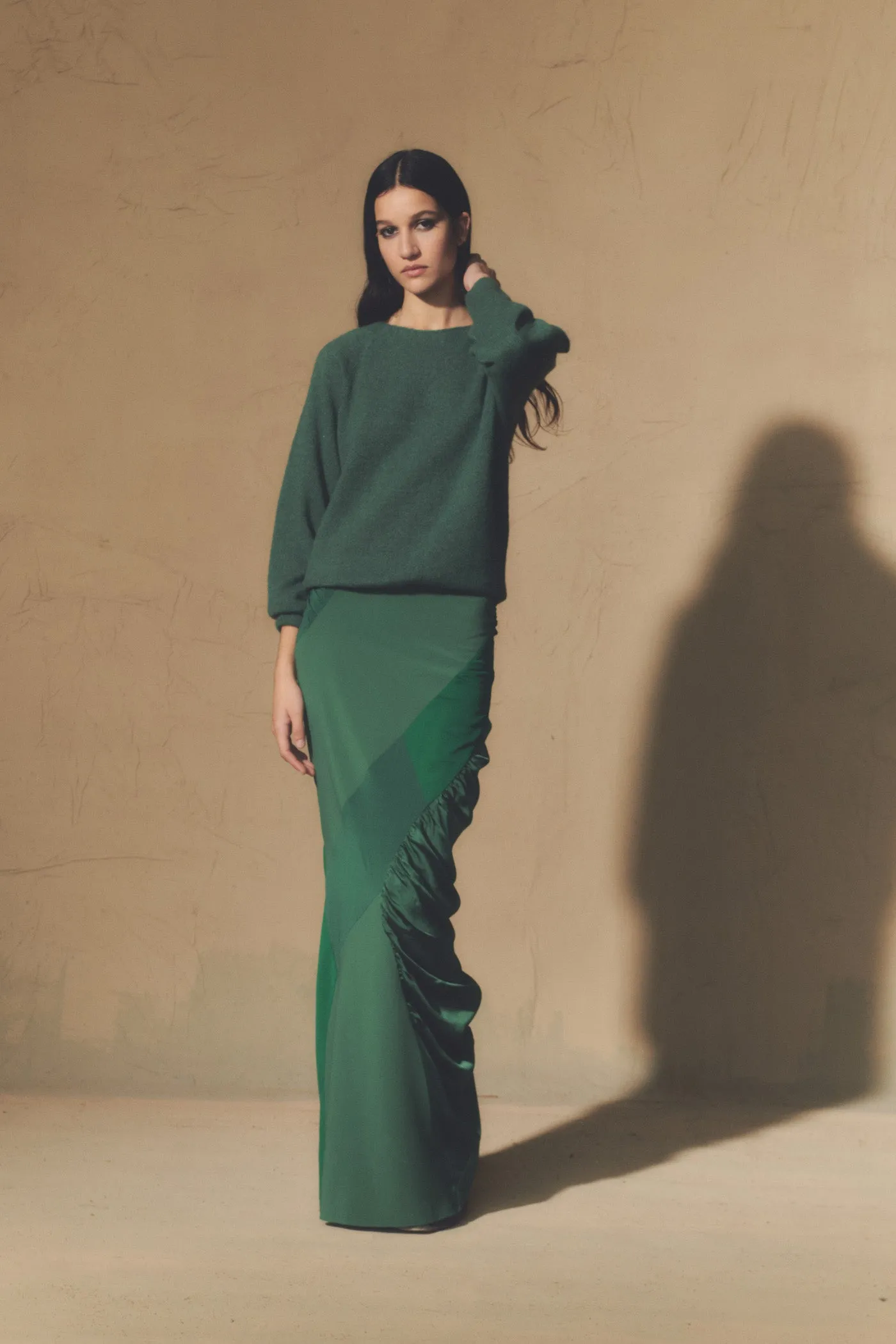 Collage, falda larga patchwork verde sold by Cortana product image thumbnail 2