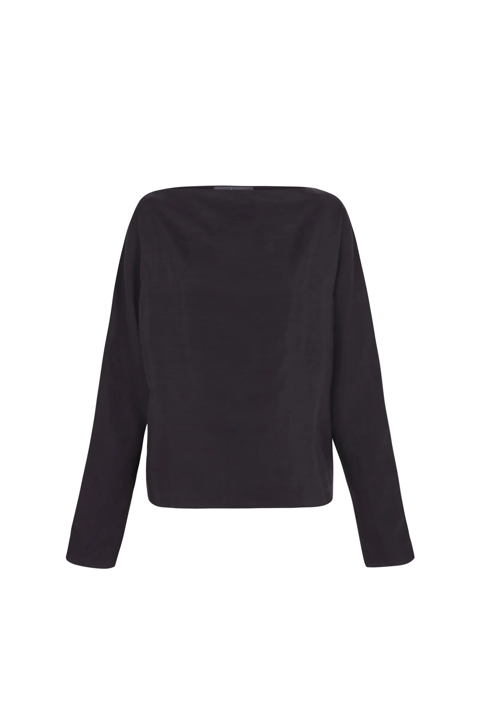 Pune, top en seda gris humo sold by Cortana