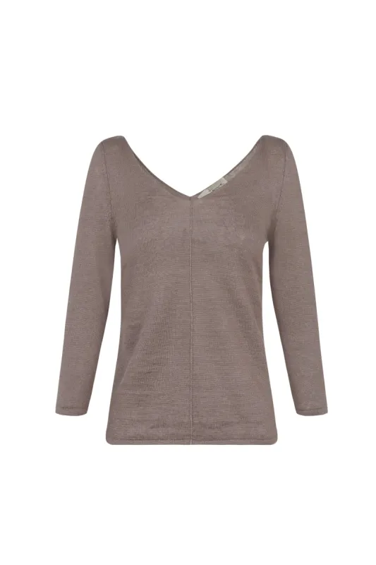 Botanica, jersey en punto de lino visón sold by Cortana
